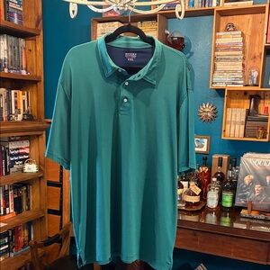 Brooks Brothers Green/Blue Striped Polo Shirt